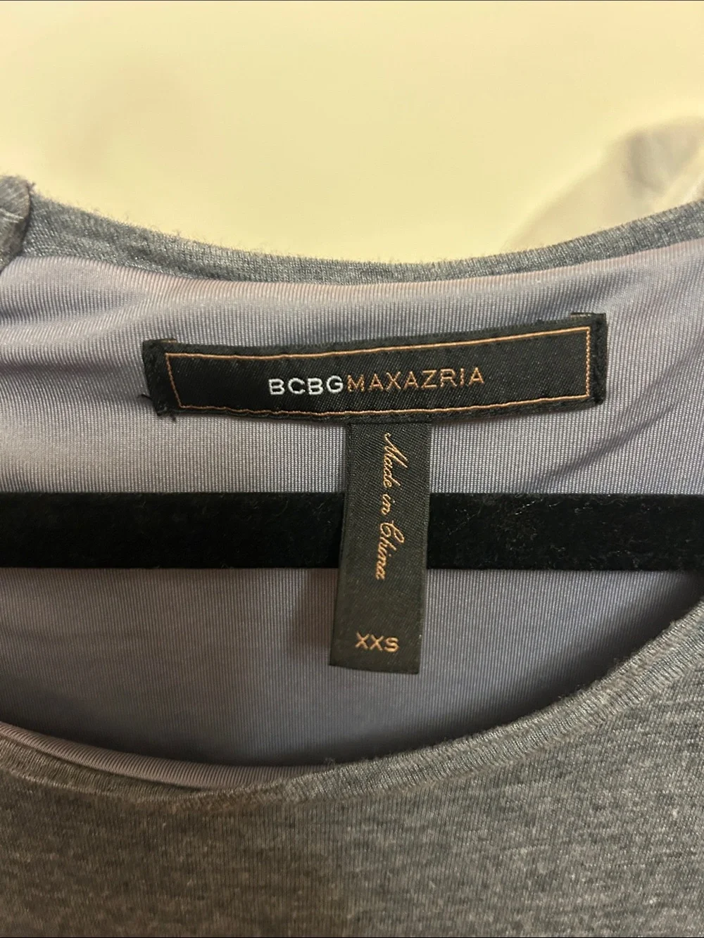 BCBGMaxAzria Gray Ruched Mini Dress - Picture 4 of 6